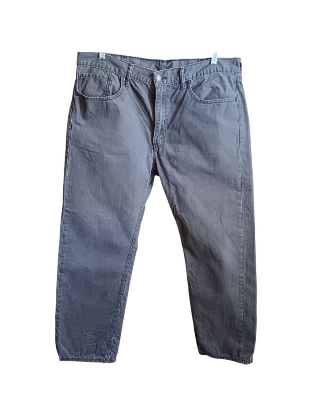 38x30 Levis Mens 505 Jeans Regular Fit Straight Leg Denim Jeans W38 L30 Gray